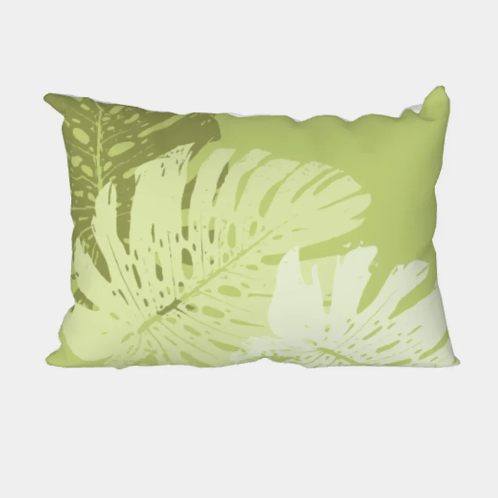 Monstera Lumbar Pillow