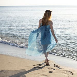 ChichiLuna Vivianne Cover Up in Blue